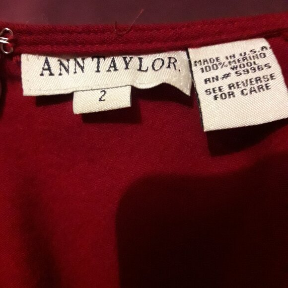 Vintage 90s Ann Taylor Full Length Maxi 100% Merino Wool Long Sweater Dress XS/S - Picture 2 of 11